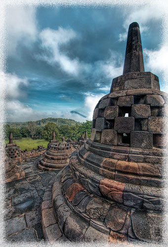 Bild vom Tempel Borobodur